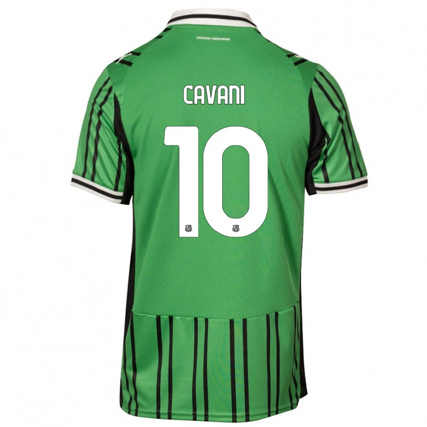 Danxen Pánské Lorenzo Cavani #10 Zelená Černá Domů Hráčské Dresy 2025/26 Dres