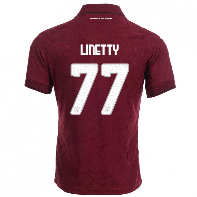Danxen Pánské Karol Linetty #77 Burgundská Bílá Domů Hráčské Dresy 2025/26 Dres