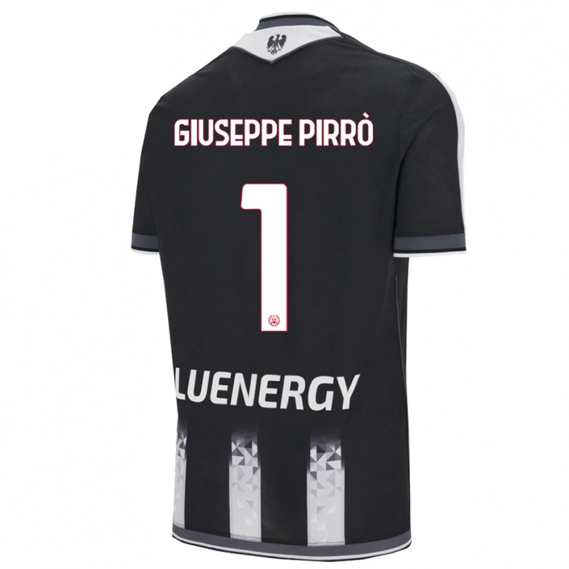 Danxen Pánské Marco Giuseppe Pirrò #1 Černá Bílá Domů Hráčské Dresy 2025/26 Dres