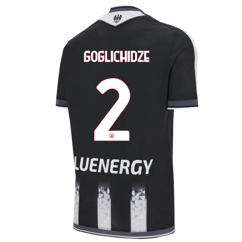 Danxen Pánské Saba Goglichidze #2 Černá Bílá Domů Hráčské Dresy 2025/26 Dres