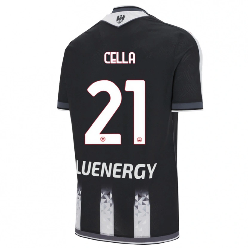 Danxen Pánské Leonardo Cella #21 Černá Bílá Domů Hráčské Dresy 2025/26 Dres