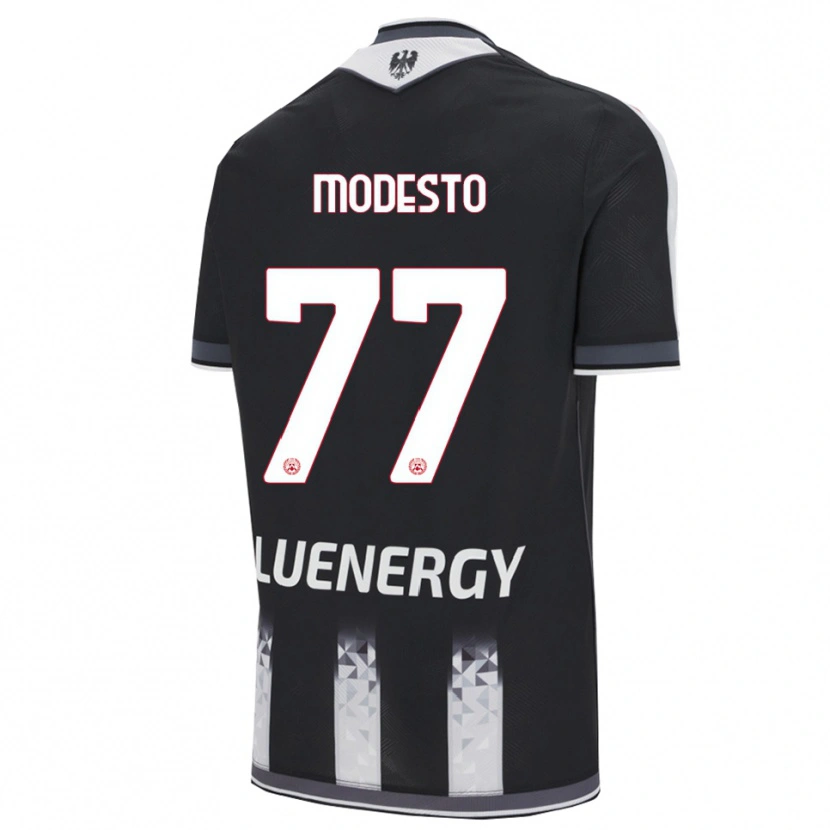 Danxen Pánské Rui Modesto #77 Černá Bílá Domů Hráčské Dresy 2025/26 Dres