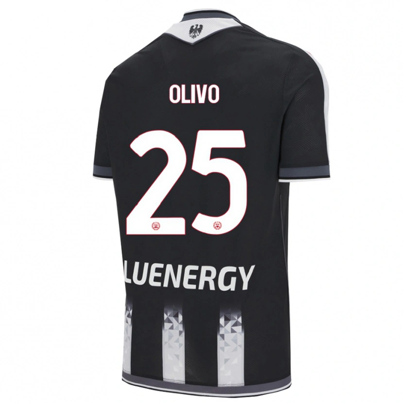 Danxen Pánské Gioele Olivo #25 Černá Bílá Domů Hráčské Dresy 2025/26 Dres