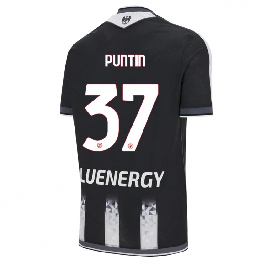 Danxen Pánské Eric Puntin #37 Černá Bílá Domů Hráčské Dresy 2025/26 Dres