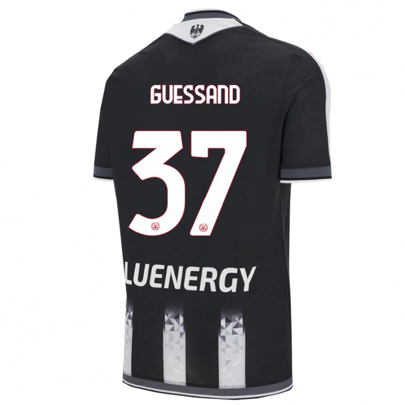 Danxen Pánské Axel Guessand #37 Černá Bílá Domů Hráčské Dresy 2025/26 Dres