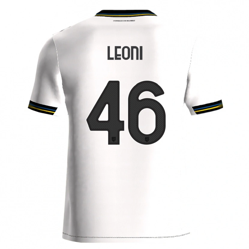 Danxen Pánské Giovanni Leoni #46 Bílá Černá Domů Hráčské Dresy 2025/26 Dres
