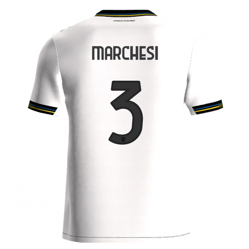 Danxen Pánské Lorenzo Marchesi #3 Bílá Černá Domů Hráčské Dresy 2025/26 Dres