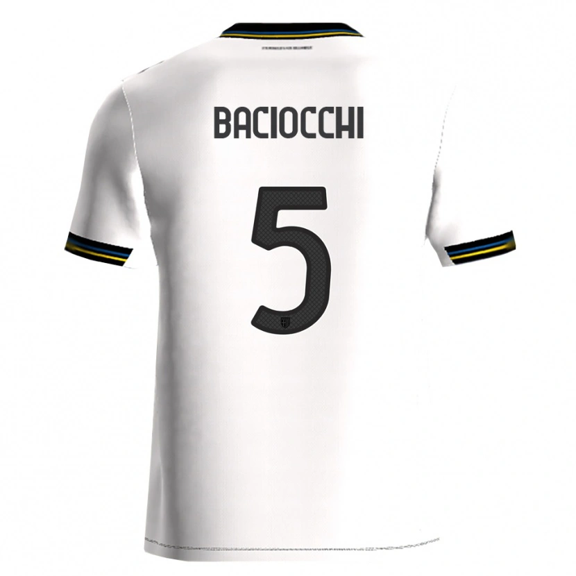 Danxen Pánské Giulio Baciocchi #5 Bílá Černá Domů Hráčské Dresy 2025/26 Dres
