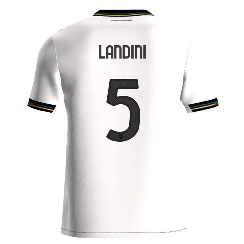 Danxen Pánské Simone Landini #5 Bílá Černá Domů Hráčské Dresy 2025/26 Dres