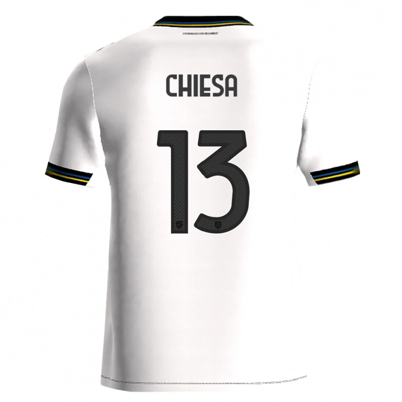 Danxen Pánské Riccardo Chiesa #13 Bílá Černá Domů Hráčské Dresy 2025/26 Dres