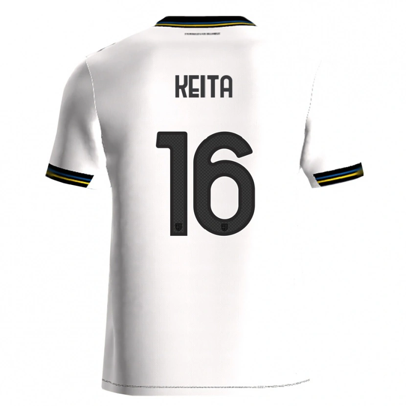 Danxen Pánské Mandela Keita #16 Bílá Černá Domů Hráčské Dresy 2025/26 Dres