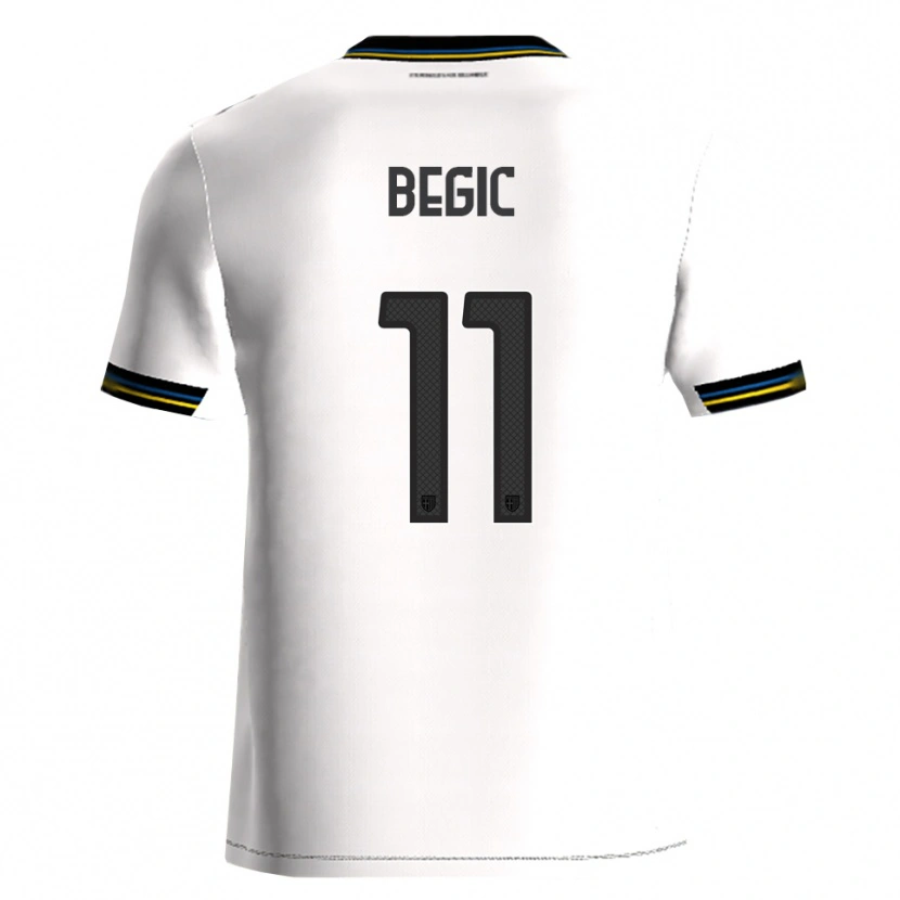 Danxen Pánské Tjas Begic #11 Bílá Černá Domů Hráčské Dresy 2025/26 Dres