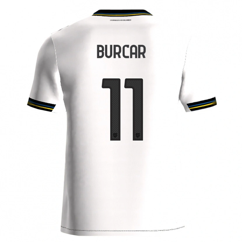Danxen Pánské Andrija Burcar #11 Bílá Černá Domů Hráčské Dresy 2025/26 Dres