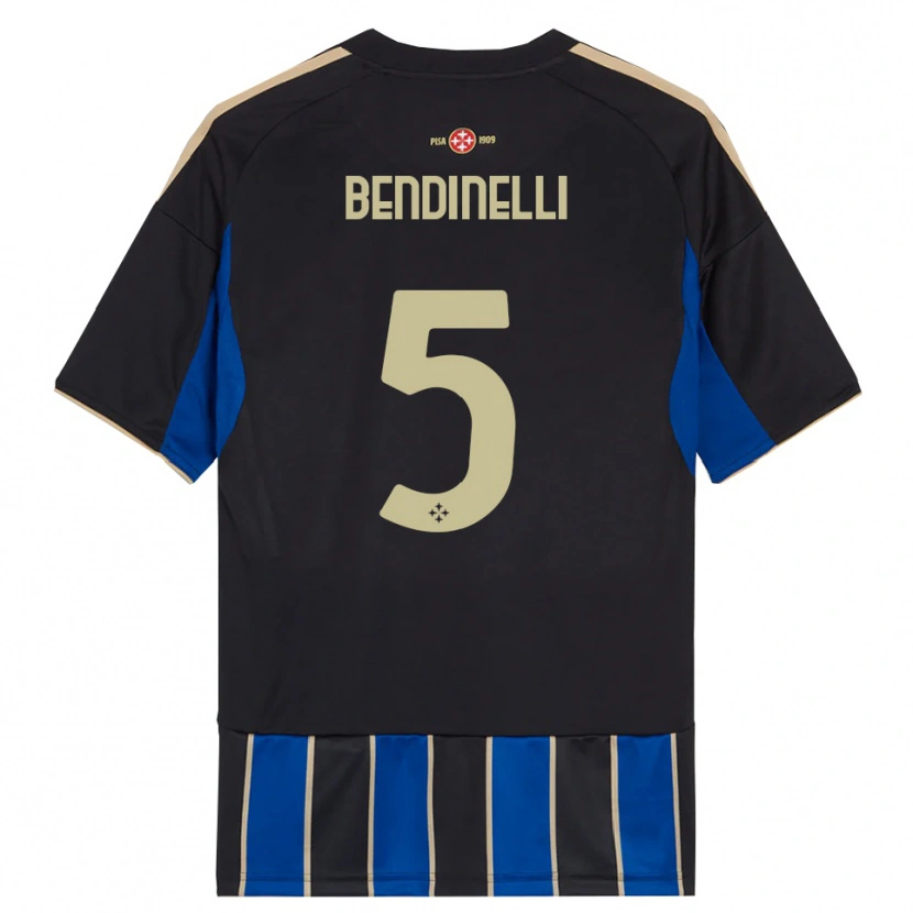 Danxen Pánské Louis Bendinelli #5 Černá Modrá Domů Hráčské Dresy 2025/26 Dres