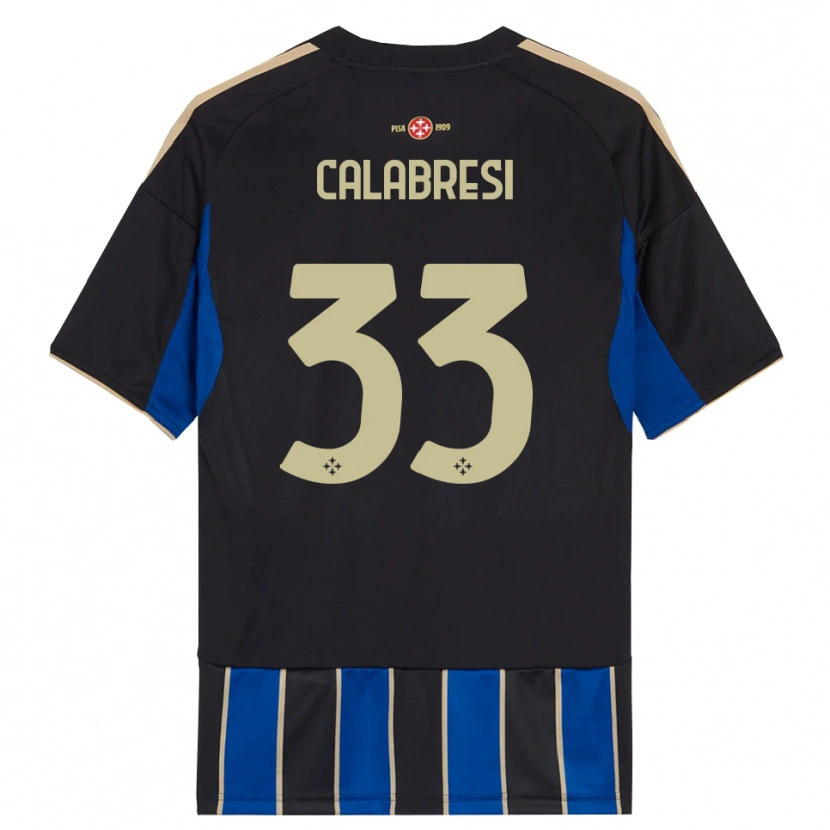 Danxen Pánské Arturo Calabresi #33 Černá Modrá Domů Hráčské Dresy 2025/26 Dres