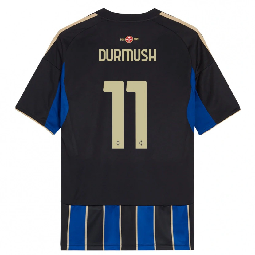 Danxen Pánské Mert Durmush #11 Černá Modrá Domů Hráčské Dresy 2025/26 Dres