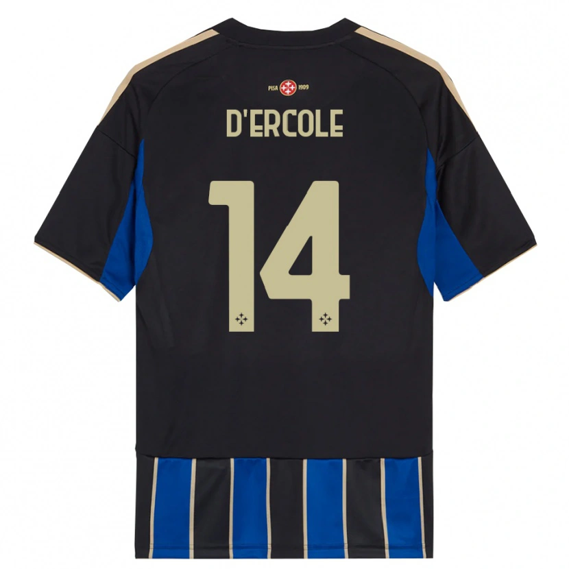 Danxen Pánské Enrico D'ercole #14 Černá Modrá Domů Hráčské Dresy 2025/26 Dres