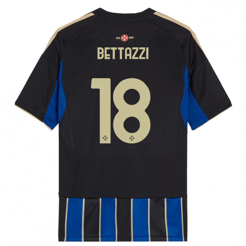 Danxen Pánské Brando Bettazzi #18 Černá Modrá Domů Hráčské Dresy 2025/26 Dres