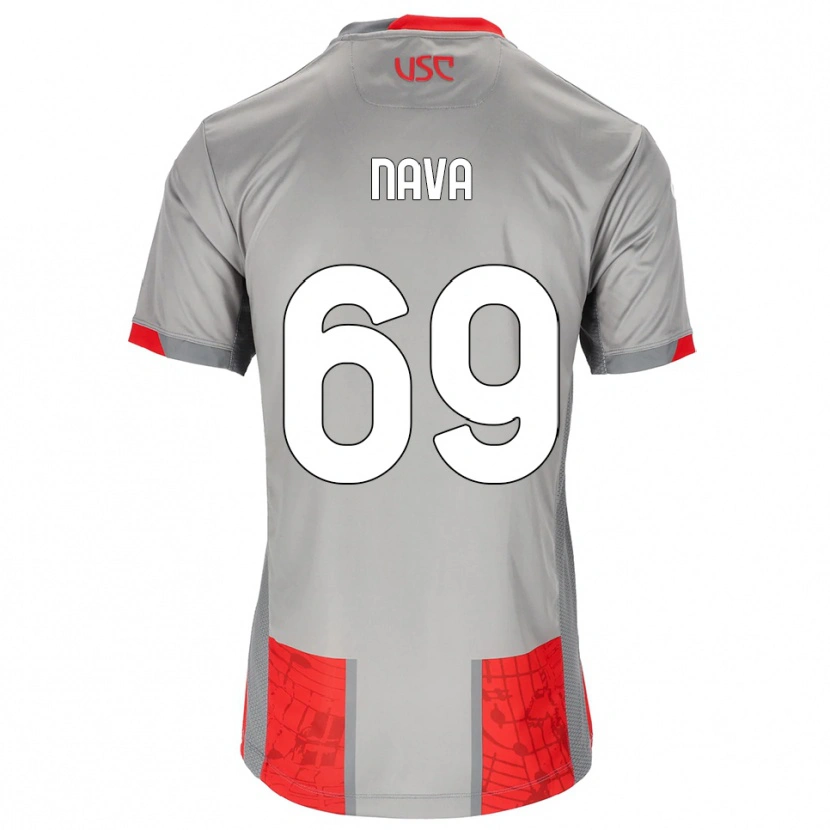 Danxen Pánské Lapo Nava #69 Červená Šedá Domů Hráčské Dresy 2025/26 Dres