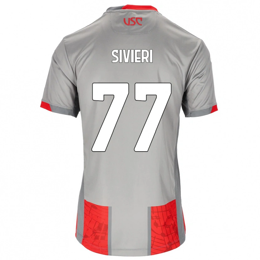 Danxen Pánské Lorenzo Sivieri #77 Červená Šedá Domů Hráčské Dresy 2025/26 Dres