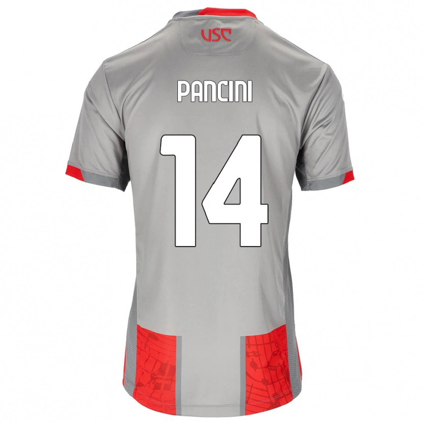 Danxen Pánské Alex Pancini #14 Červená Šedá Domů Hráčské Dresy 2025/26 Dres