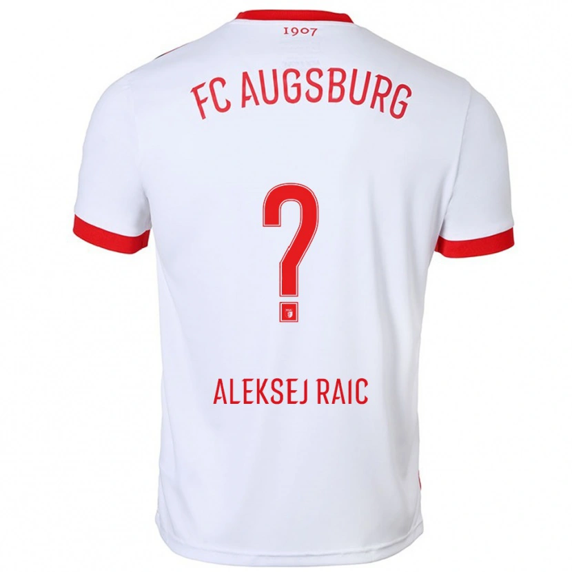 Danxen Pánské Neven Aleksej Raic #0 Bílá Červená Domů Hráčské Dresy 2025/26 Dres