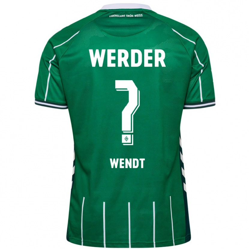 Danxen Pánské Maximilian Wendt #0 Zelená Bílá Domů Hráčské Dresy 2025/26 Dres