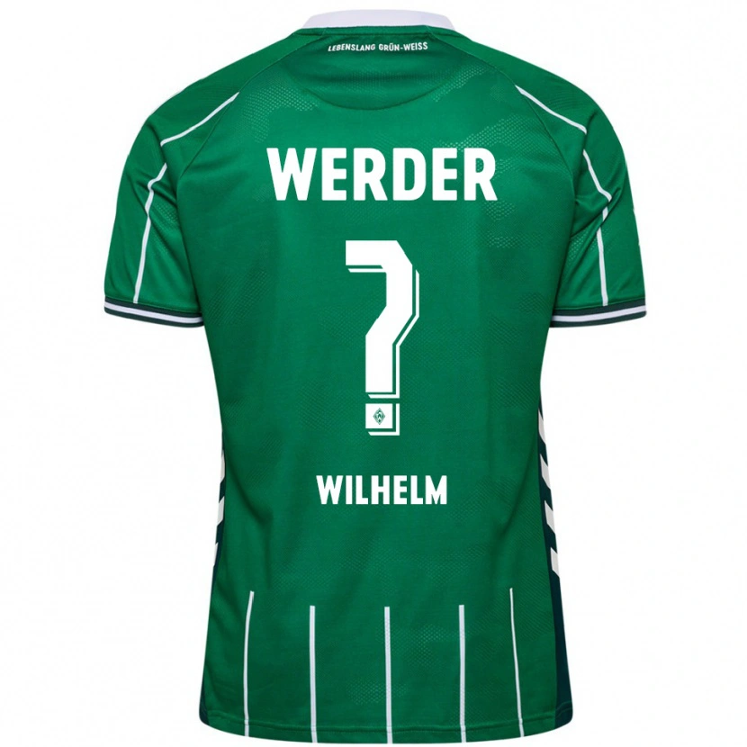 Danxen Pánské Gabriel Wilhelm #0 Zelená Bílá Domů Hráčské Dresy 2025/26 Dres