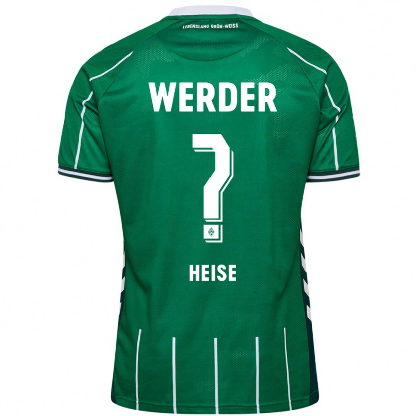 Danxen Pánské Marius Heise #0 Zelená Bílá Domů Hráčské Dresy 2025/26 Dres