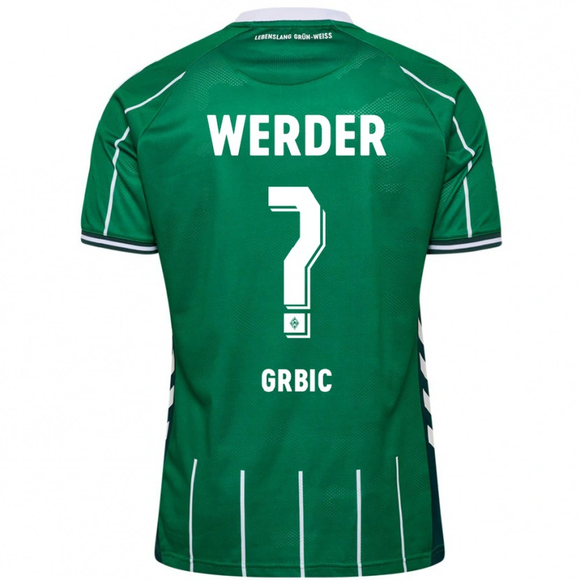 Danxen Pánské Nikola Grbic #0 Zelená Bílá Domů Hráčské Dresy 2025/26 Dres