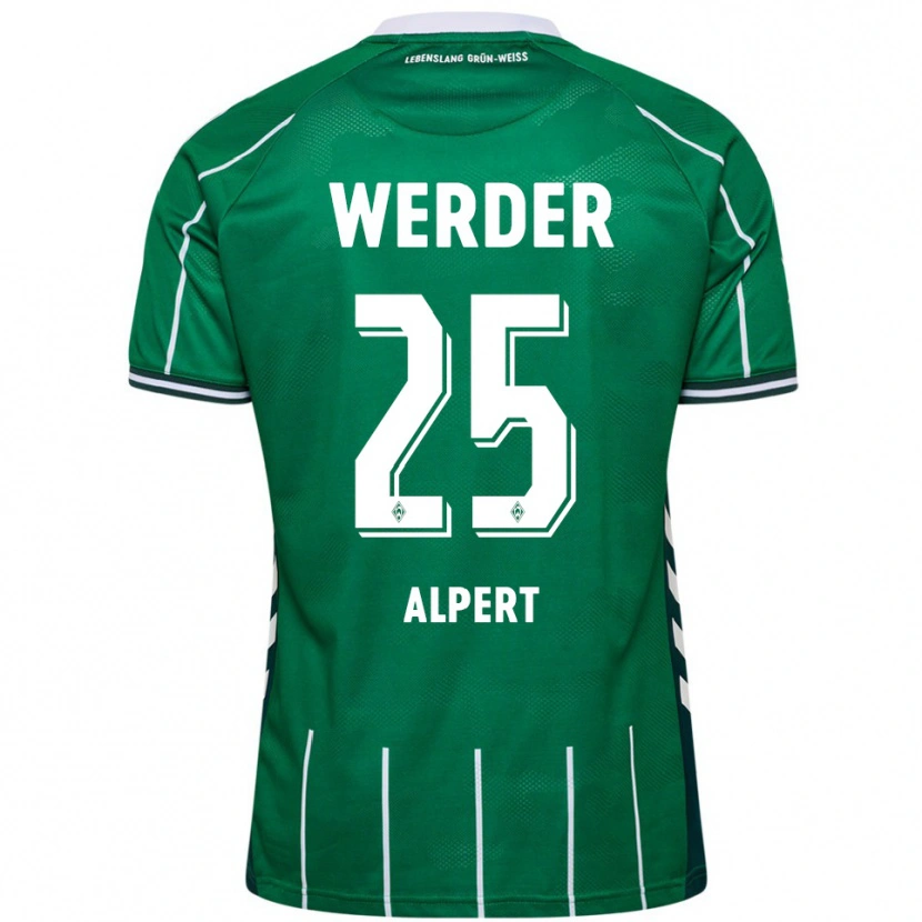 Danxen Pánské Marvin Alpert #25 Zelená Bílá Domů Hráčské Dresy 2025/26 Dres