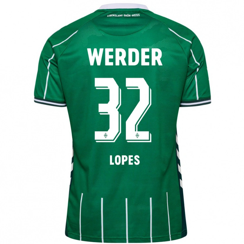 Danxen Pánské Eugenio Lopes #32 Zelená Bílá Domů Hráčské Dresy 2025/26 Dres