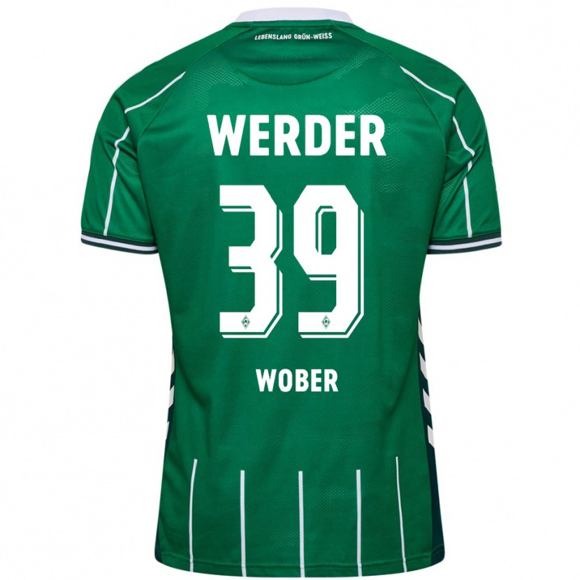 Danxen Pánské Maximilian Wöber #39 Zelená Bílá Domů Hráčské Dresy 2025/26 Dres