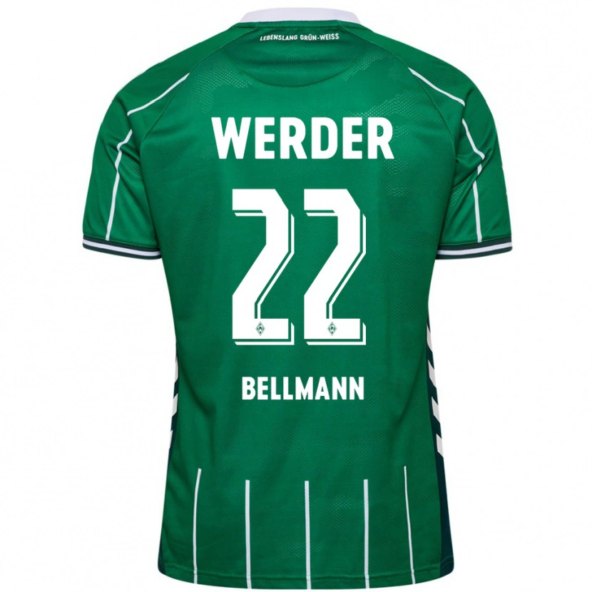 Danxen Pánské Paul Bellmann #22 Zelená Bílá Domů Hráčské Dresy 2025/26 Dres