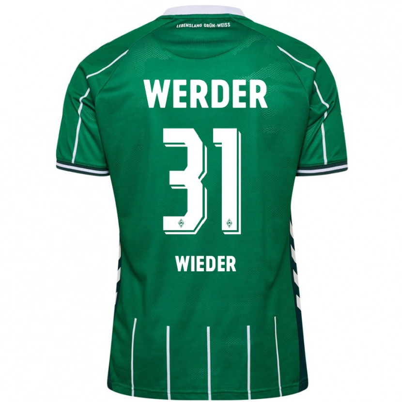 Danxen Pánské Verena Wieder #31 Zelená Bílá Domů Hráčské Dresy 2025/26 Dres