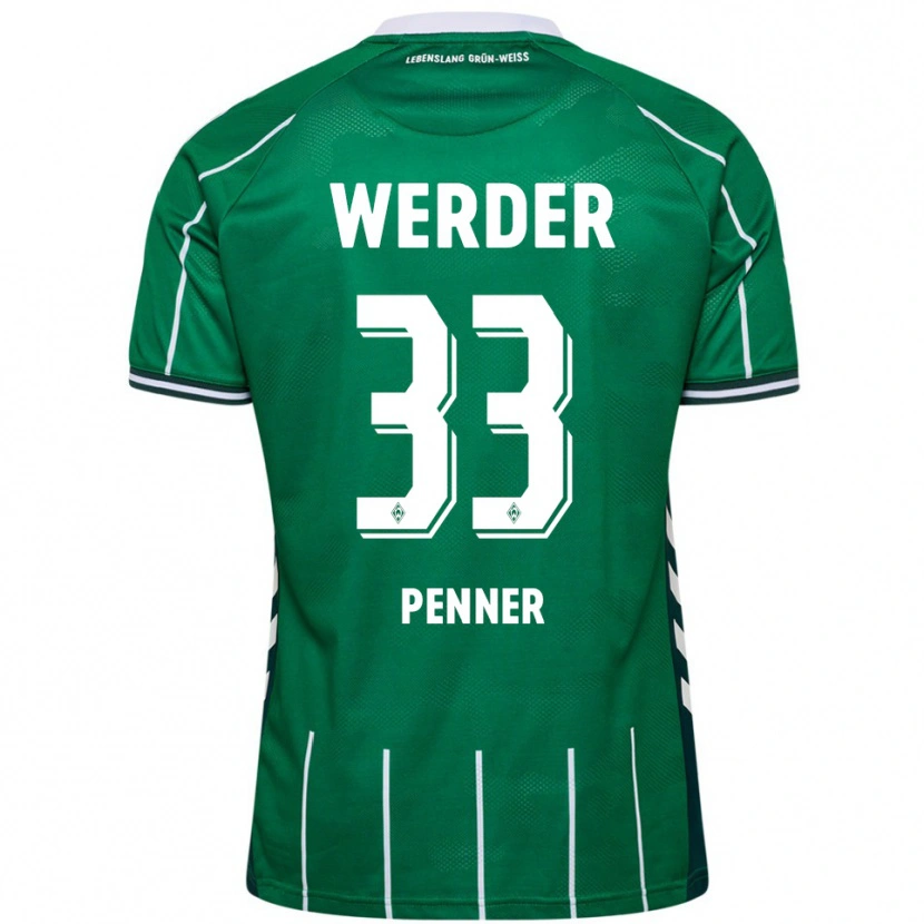 Danxen Pánské Maria Penner #33 Zelená Bílá Domů Hráčské Dresy 2025/26 Dres