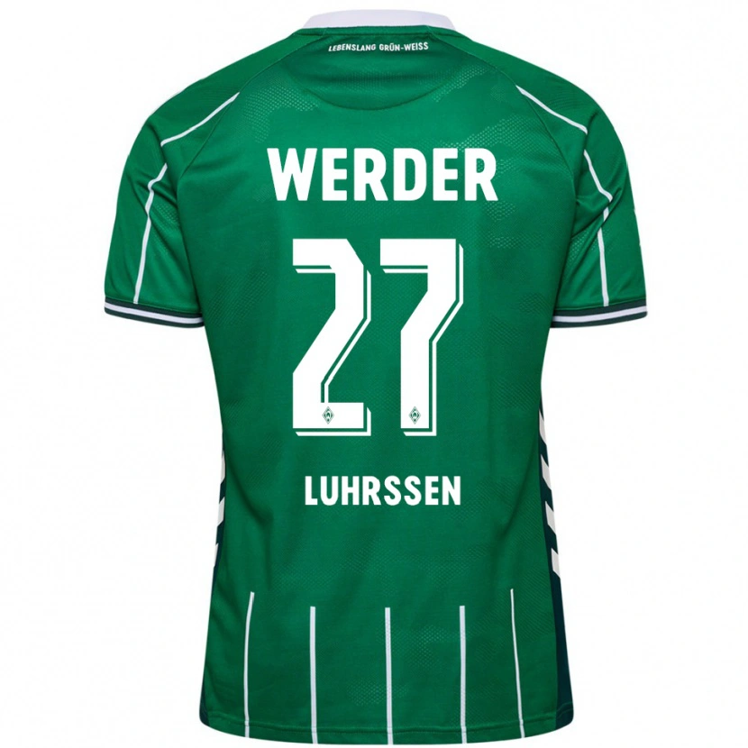 Danxen Pánské Nina Luhrssen #27 Zelená Bílá Domů Hráčské Dresy 2025/26 Dres