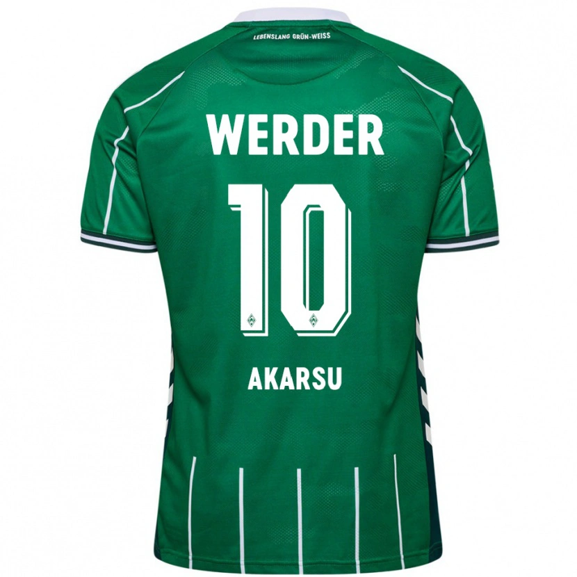 Danxen Pánské Mikail Bura Akarsu #10 Zelená Bílá Domů Hráčské Dresy 2025/26 Dres