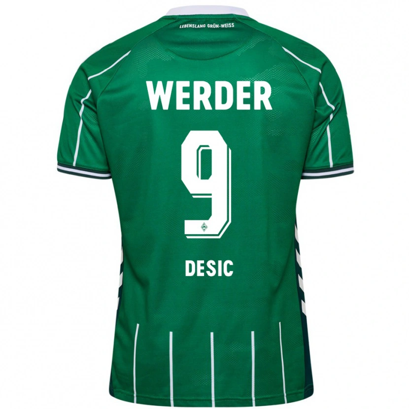 Danxen Pánské Medina Desic #9 Zelená Bílá Domů Hráčské Dresy 2025/26 Dres
