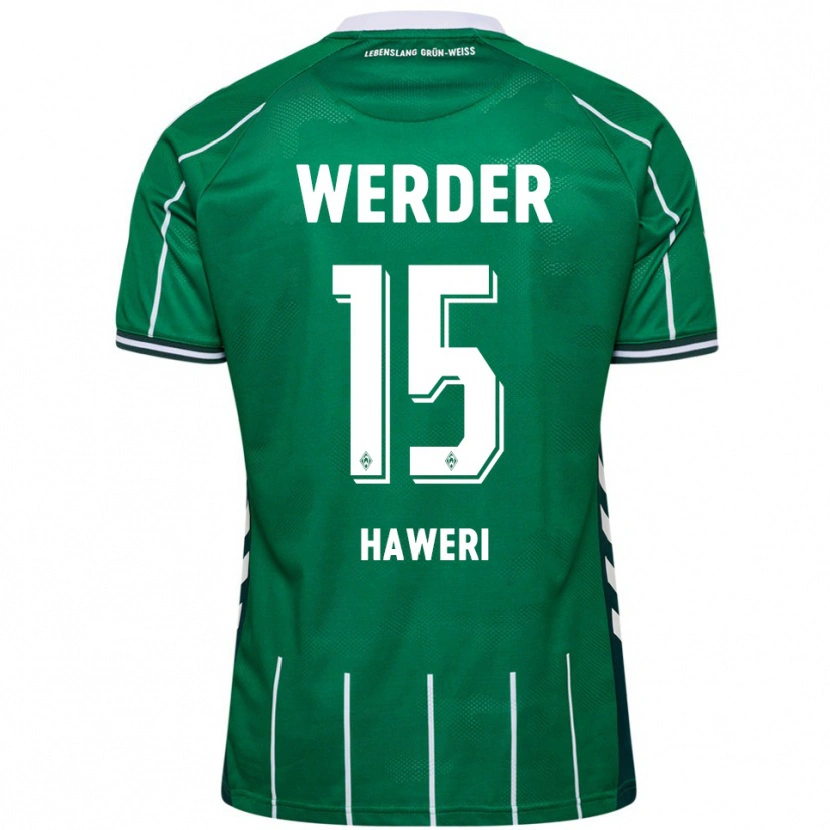Danxen Pánské Adrian Haweri #15 Zelená Bílá Domů Hráčské Dresy 2025/26 Dres