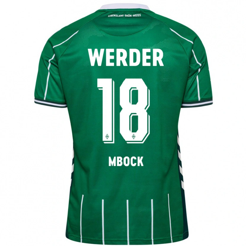 Danxen Pánské Princewill Mbock #18 Zelená Bílá Domů Hráčské Dresy 2025/26 Dres
