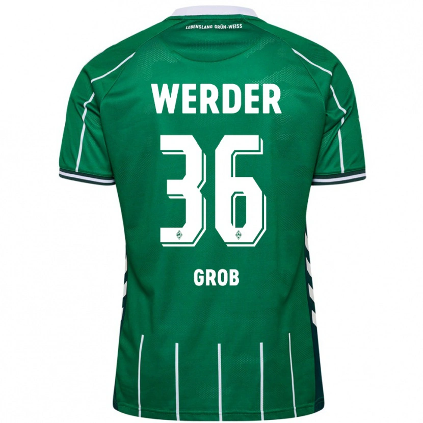 Danxen Pánské Christian Groß #36 Zelená Bílá Domů Hráčské Dresy 2025/26 Dres