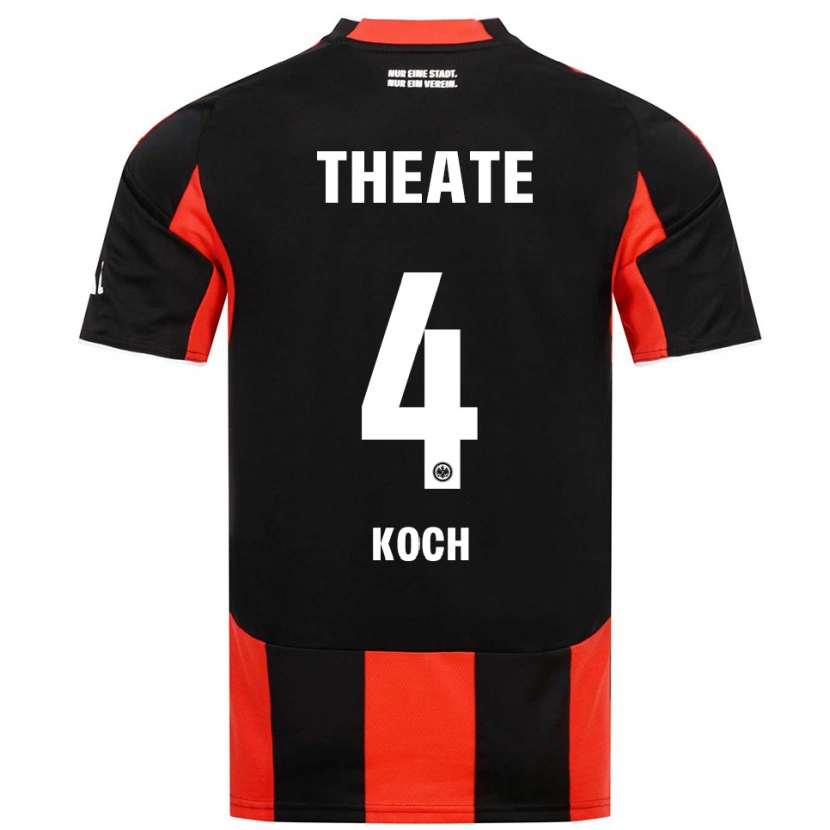 Danxen Pánské Robin Koch #4 Černá Červená Domů Hráčské Dresy 2025/26 Dres