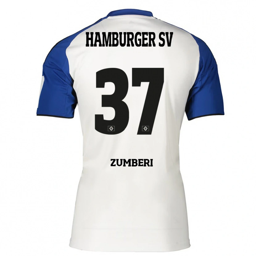 Danxen Pánské Valon Zumberi #37 Bílá Modrá Domů Hráčské Dresy 2025/26 Dres