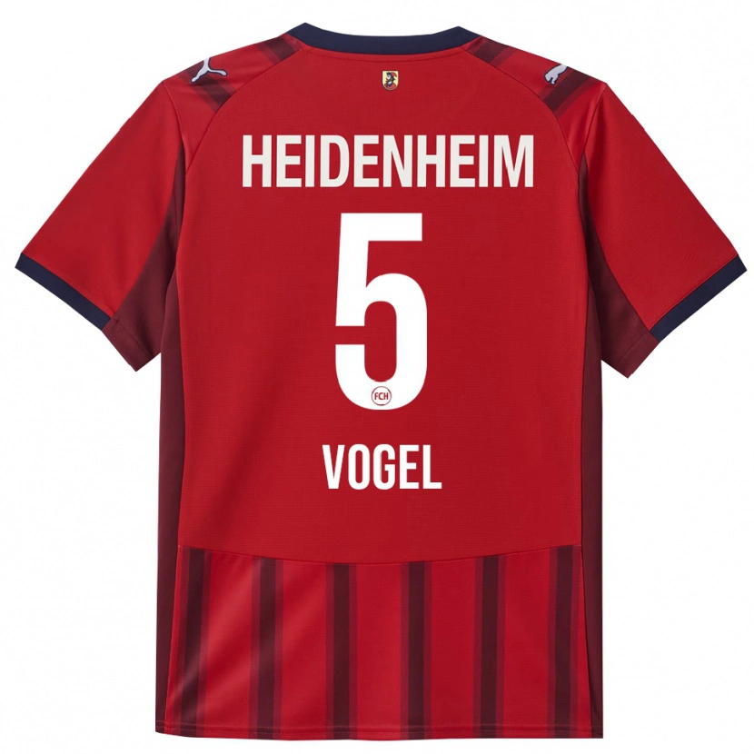 Danxen Pánské Maximilian Vogel #5 Červená Námořnická Modř Domů Hráčské Dresy 2025/26 Dres