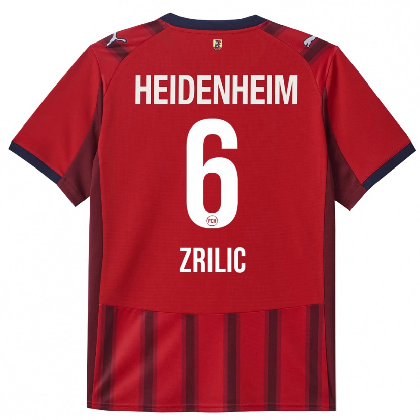 Danxen Pánské Marko Zrilic #6 Červená Námořnická Modř Domů Hráčské Dresy 2025/26 Dres