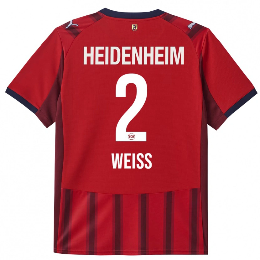 Danxen Pánské Philipp Weiß #2 Červená Námořnická Modř Domů Hráčské Dresy 2025/26 Dres