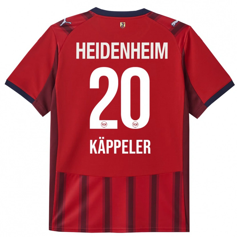Danxen Pánské Lina Käppeler #20 Červená Námořnická Modř Domů Hráčské Dresy 2025/26 Dres