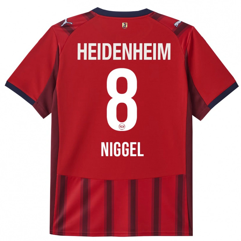 Danxen Pánské Henrik Niggel #8 Červená Námořnická Modř Domů Hráčské Dresy 2025/26 Dres