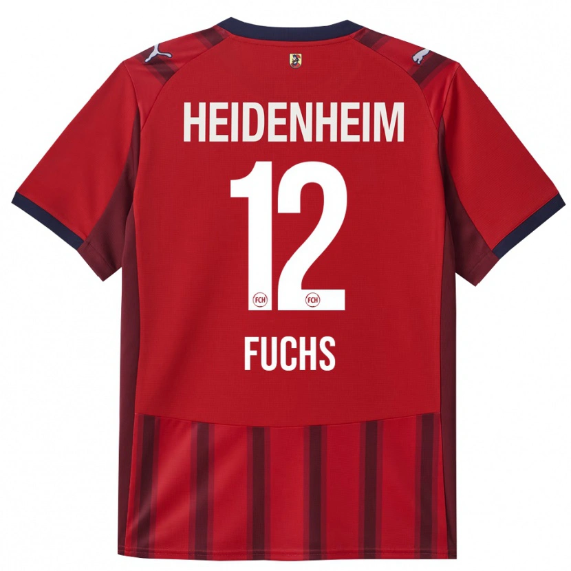Danxen Pánské Celine Fuchs #12 Červená Námořnická Modř Domů Hráčské Dresy 2025/26 Dres